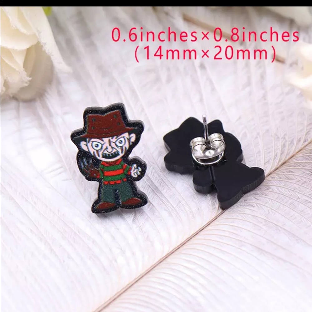 Freddy Kruger “Nightmare on Elm St” Earrings